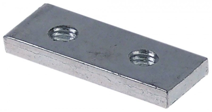 Threaded plate thread M6 L 36mm W 15mm hole distance 18mm thickness 4mm - 696278