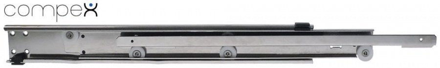 Drawer slide L 450mm pull-out length 510mm SS H 60mm W 17mm telescopic mounting pos. right/left - 696342