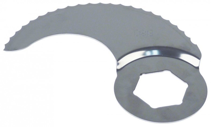Knife serrated L 184mm seat ø 41,5mm thickness 2mm - 696464