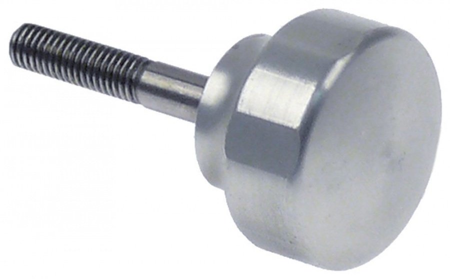 Locking screw thread M5 L 47mm handle ø 25mm silver - 696518
