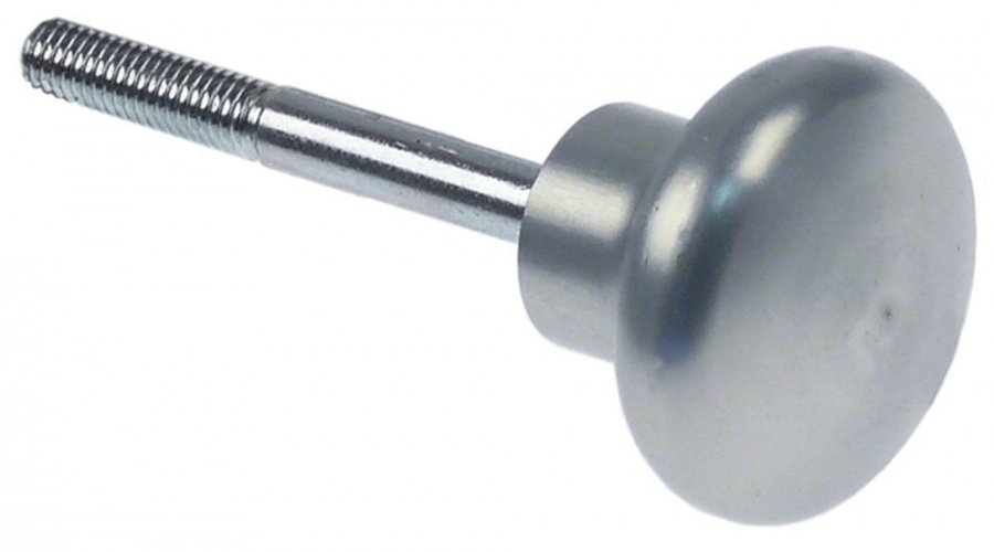 Locking screw thread M6 L 53mm handle ø 34mm silver - 696523