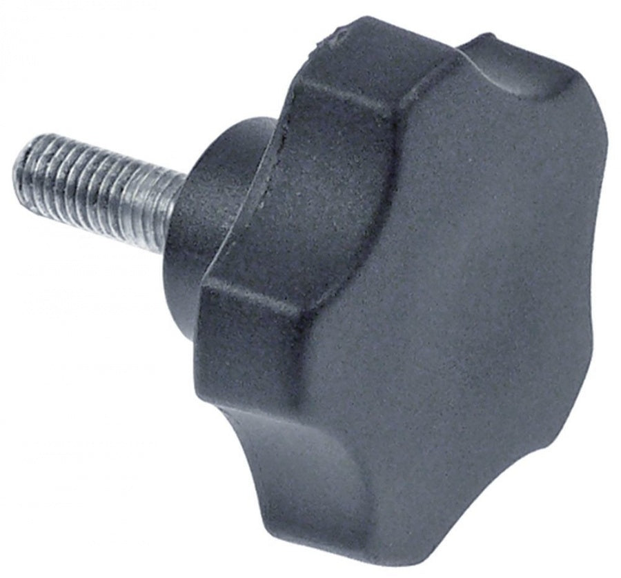  Locking screw thread M8x1,25 thread length 23mm handle ø 50mm black plastic 250 - 696556