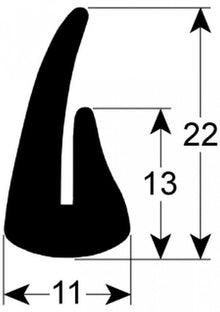  Gasket for potato peeler device L 1320mm model PSM - 696572