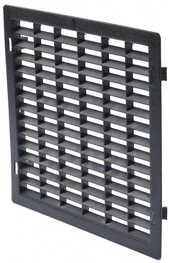 Ventilation grille plastic black H 233mm L 233mm - 696655