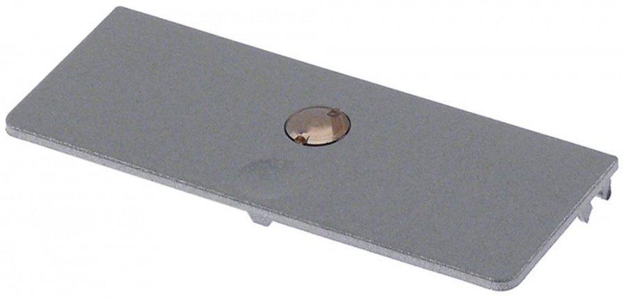 Lid for control L 99mm W 38,4mm H 9mm plastic model N25 silver - 696656
