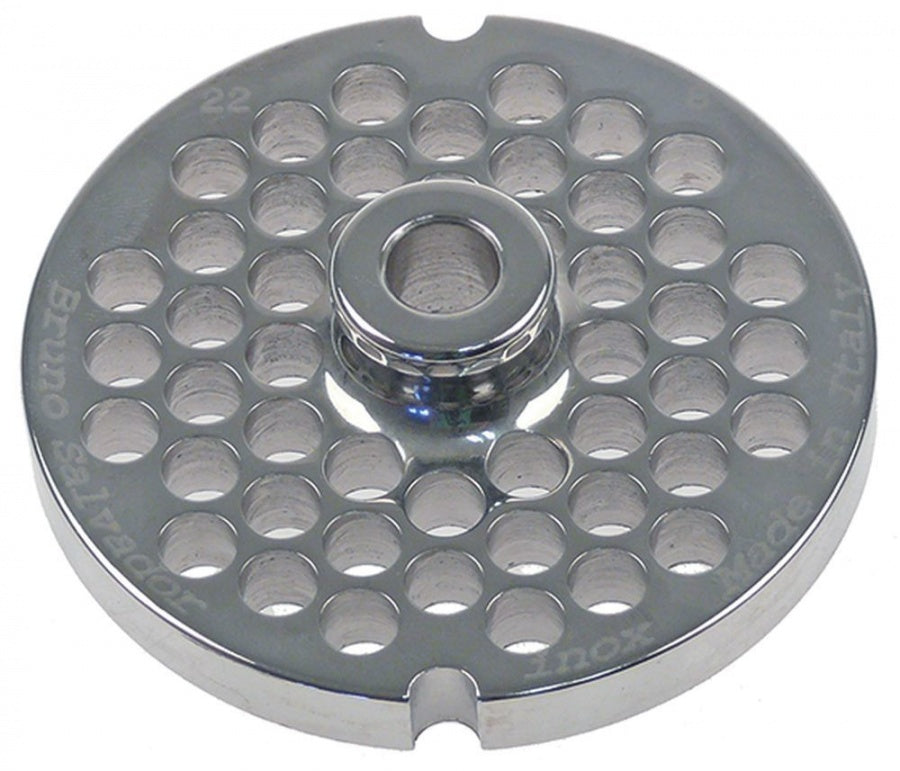 Sită/ciur mașina de tocat oțel inoxidabil ø 83mm ø găuri 8mm mărime 22 cu butuc tip ENTERPRISE - 696698