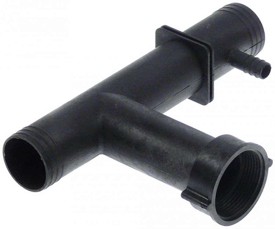 Racord de golire filet 1 1/2" FI plastic DI ø 37mm DE ø 40mm unghiular 90° - 696790