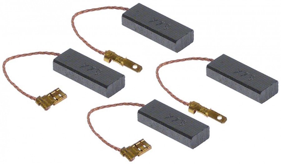 Set de perii cărbune pentru motor versiune veche L 29mm L 11mm Î 6mm din 4 piese - 696831