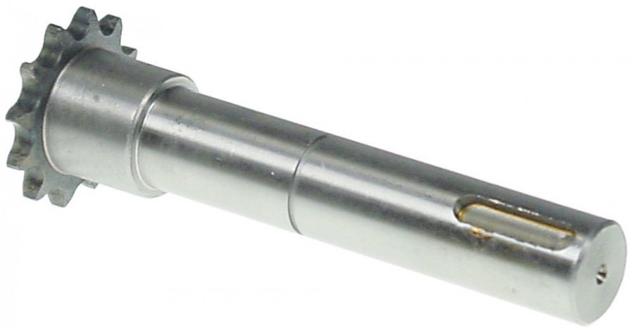 Drive shaft with toothed chain drive ø 20mm L 122mm teeth 12 NT05-10 - 697045