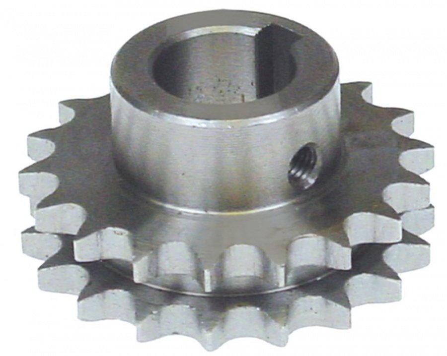 Sprocket-wheel DIN/ISO 06 B-2 splitting 3/8" teeth 18 shaft intake ø 20mm H 30mm NT20-30 - 697062