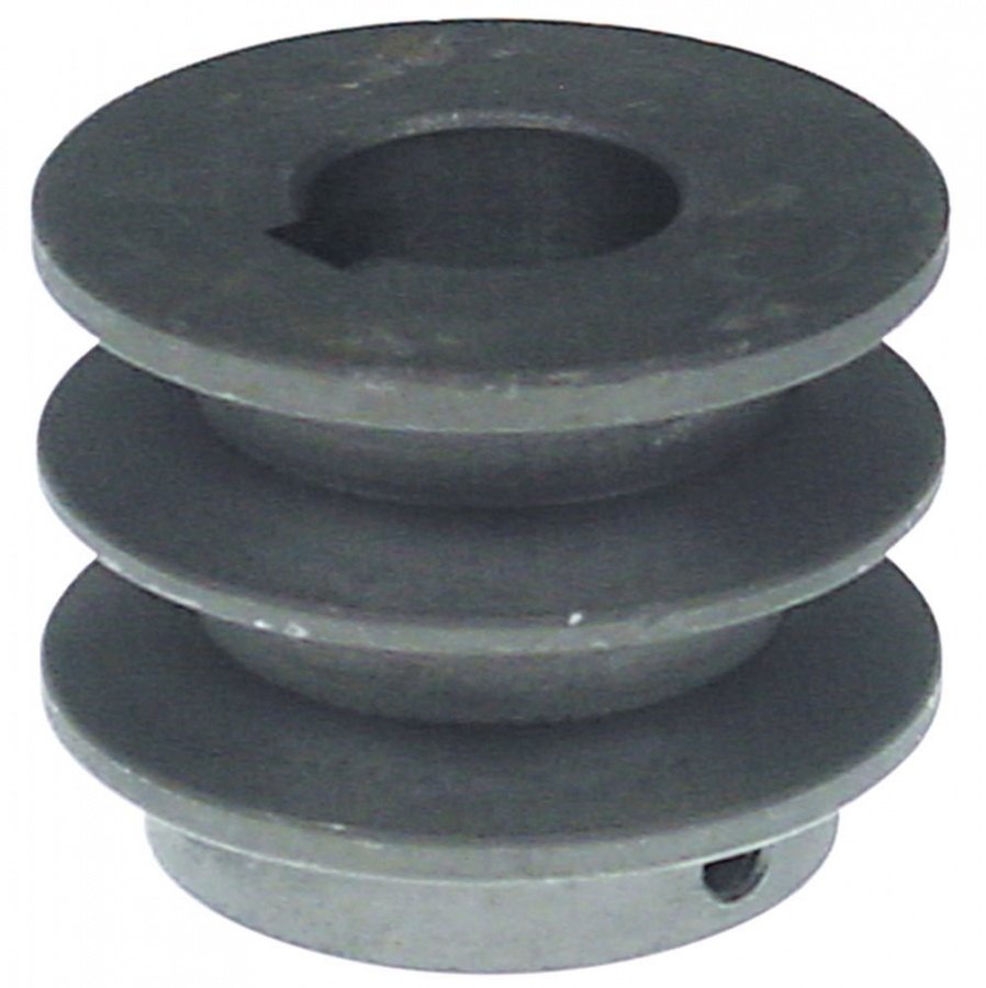  V-belt pulley double disc ø 58mm shaft intake ø 24mm groove depth 10mm - 697093