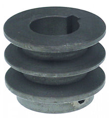  V-belt pulley double disc ø 45mm shaft intake ø 28mm groove depth 10mm - 697094