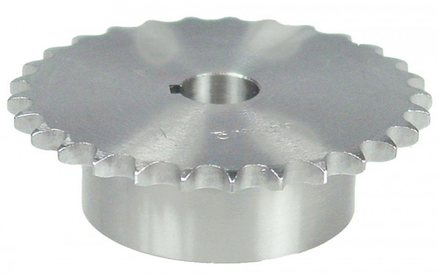  Sprocket-wheel DIN/ISO 06 B-1 splitting 3/8" teeth 29 shaft intake ø 17mm H 28mm 7-12-18 S-C-F - 697206