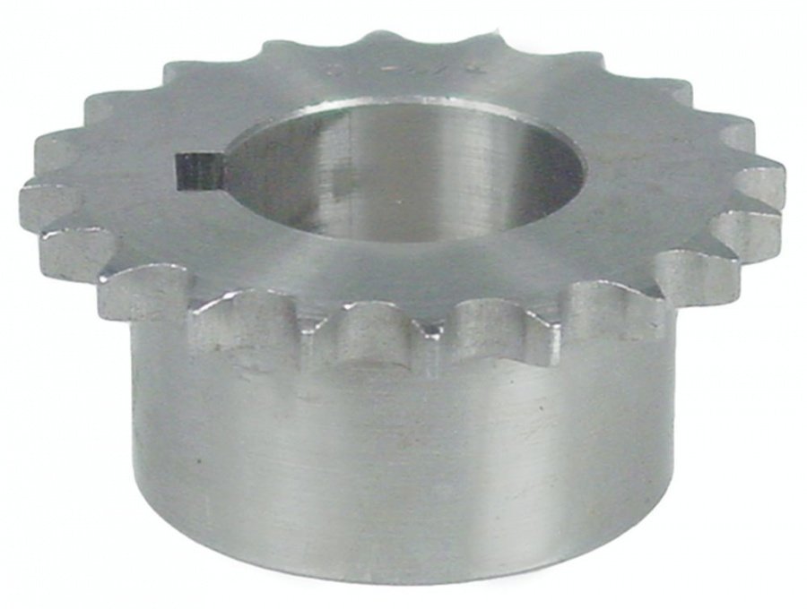 Sprocket-wheel DIN/ISO 06 B-1 splitting 3/8" teeth 20 shaft intake ø 30mm H 28mm 50 S-C-F - 697242