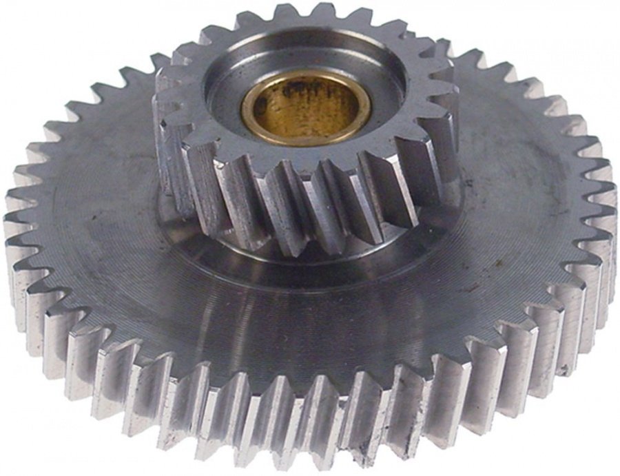  Pinion dublu ø 49/100mm L 38mm orificiu ax ø 17mm dinți 21/47 - 697310