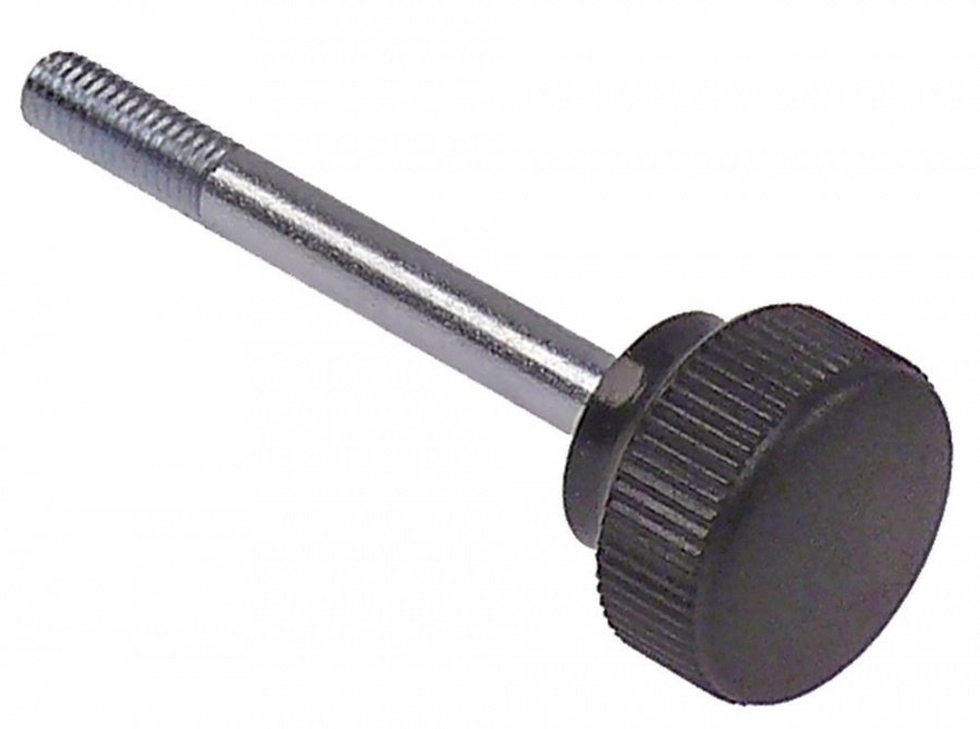 Locking screw thread M6 L 54mm handle ø 25mm black - 697384