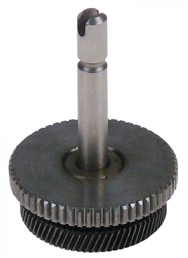  Gear wheel double ø 45mm shaft ø 8mm shaft L 70mm with spindle FM3 - 697403