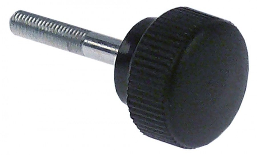 Locking screw thread M5 L 30mm handle ø 25mm black - 697441
