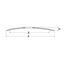  Slicing machine blades stainless steel ID ø 254mm ED ø 330mm H 22,5mm seat ø 57mm 4 hole - 697563