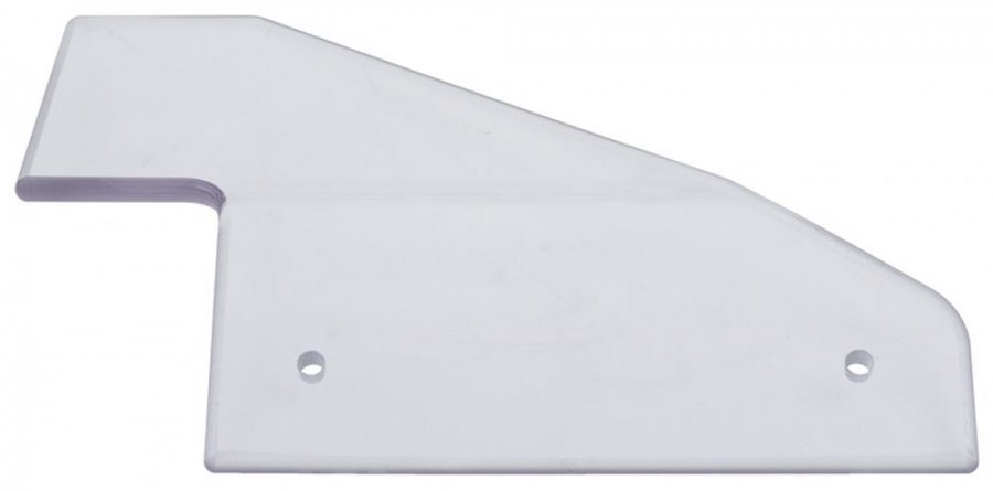 Hand protection plexiglas H 170mm W 250mm hole ø 7mm mounting distance 135mm for carriage - 697805