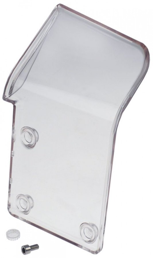 Hand protection plexiglas H 250mm W 150mm hole ø 7mm mounting distance 93mm for carriage - 697806