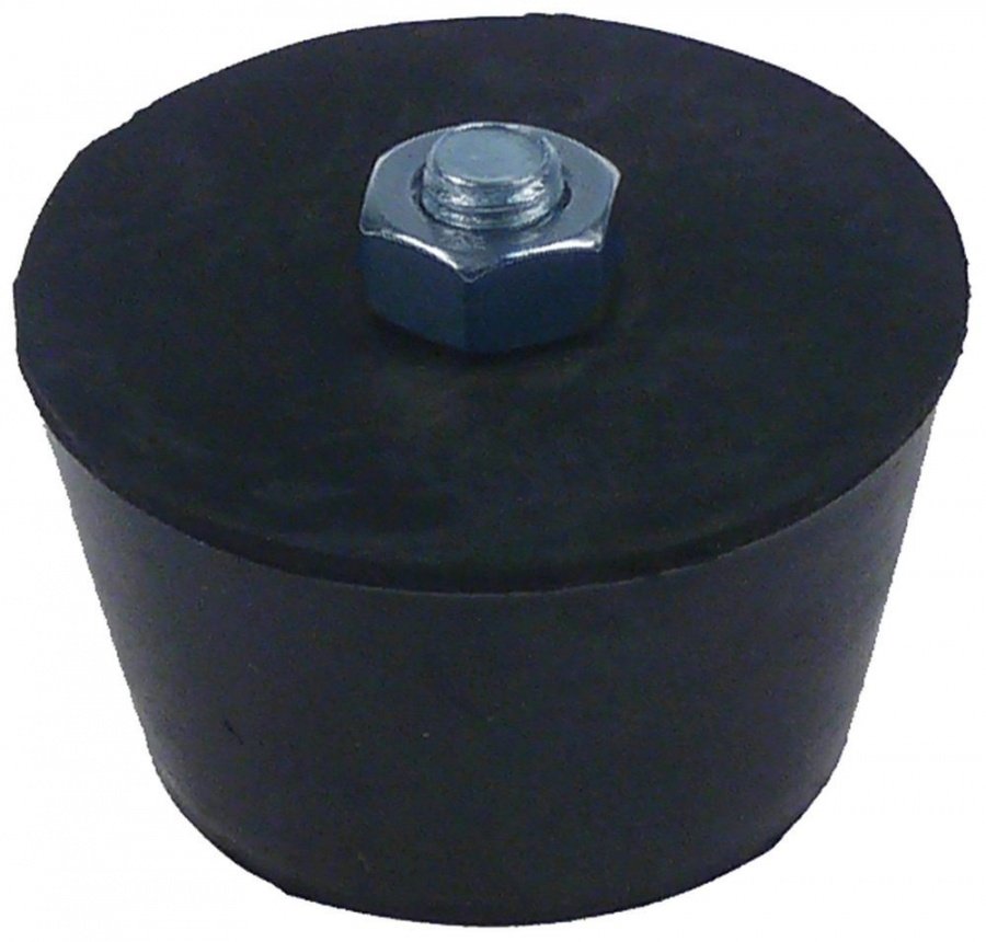 Equipment foot thread M8 H 28mm thread L 10mm D1 ø 50mm D2 ø 38mm - 697849