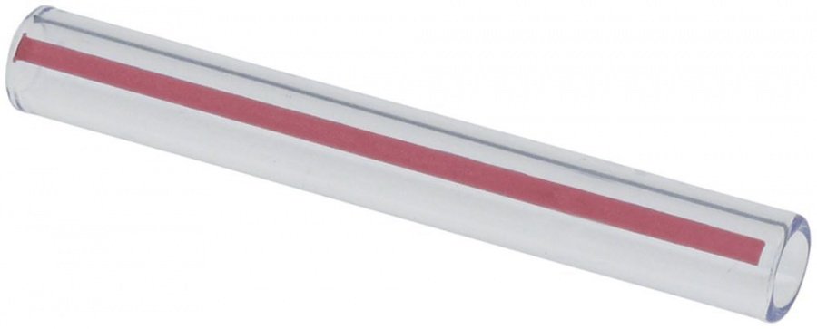 Level glass pipe ø 10mm L 77mm thickness 1,6mm red - 697953