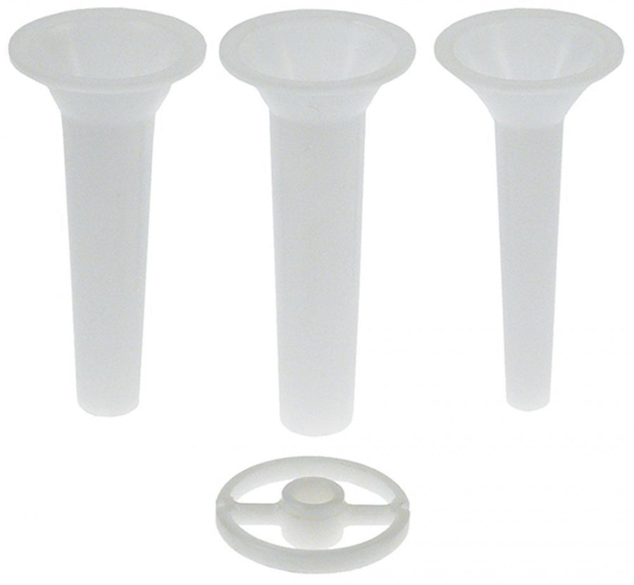  Set de pâlnii de umplut carnați, pentru mașina de tocat Nr. 8, ø15mm / ø20mm / ø25mm - 698084