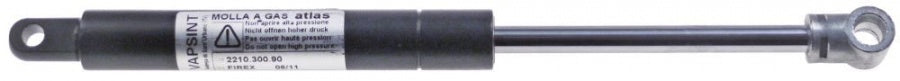 Gas tension spring 882,5N hub 100mm D1 ø 22mm D2 ø 10mm hole distance 300mm hole ø 8/10mm - 698322