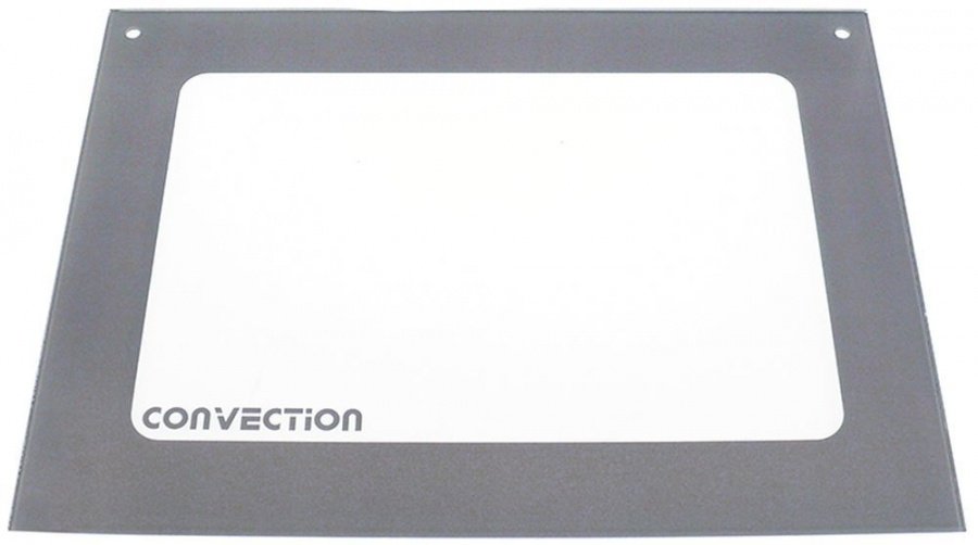 Glass panel for door oven L 577mm W 435mm H 4,5mm - 698614