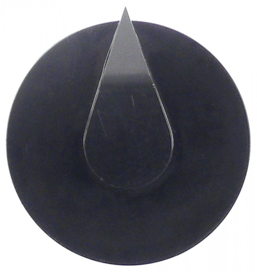 Buton ø 44 mm, ax ø 5x7 mm, negru - 698790