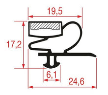 Garnitura frigo profil 9012 - 9333, intre canale 327x564mm, ext. 337x574mm