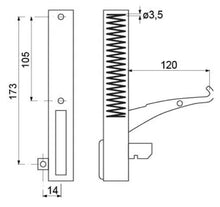Balama usa cuptor - partea stanga - 700006