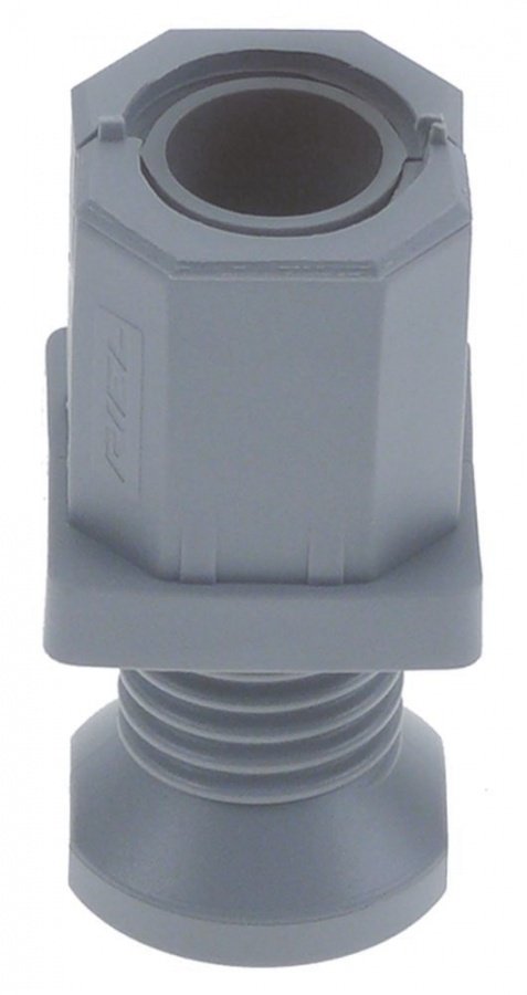 Equipment foot plastic H 19-55mm thickness 1,5mm pipe type 35x35 Qty 1pcs - 700100