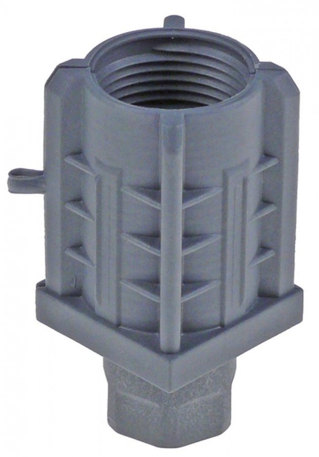 Equipment foot plastic H 17-55mm thickness 1-1.2mm pipe type 40x40 Qty 1pcs - 700108