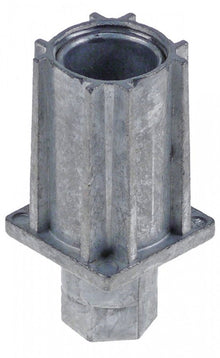 Equipment foot zamak H 27-55mm thickness 1.2-1.5mm pipe type 35x35 Qty 1pcs - 700114