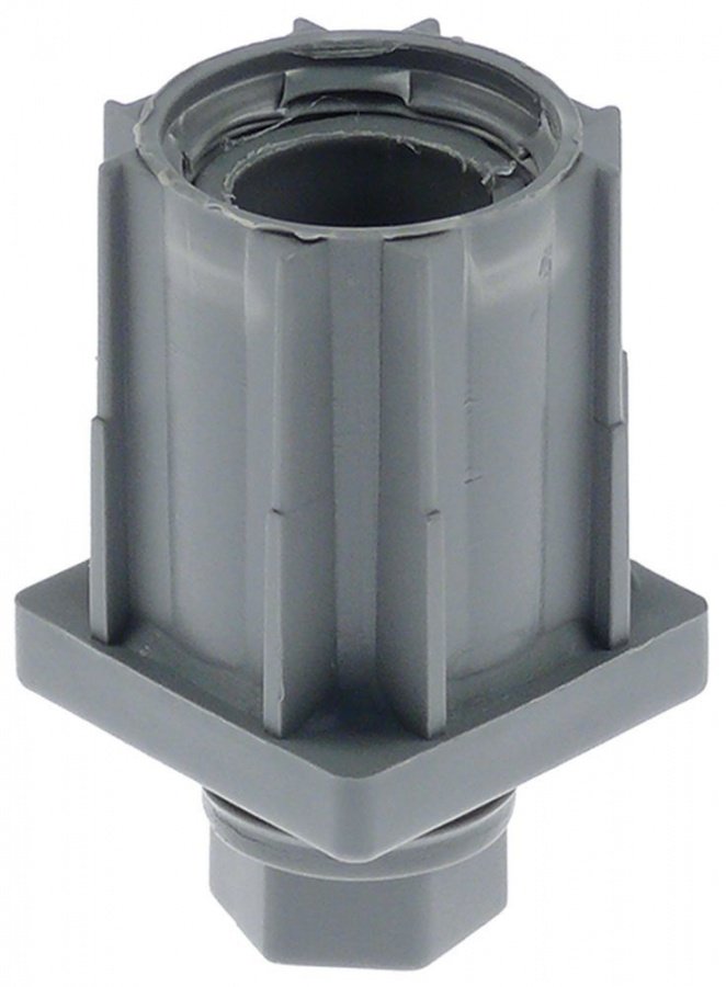 Equipment foot plastic H 23-53mm thickness 1.2-1.5mm pipe type 40x40 Qty 1pcs - 700119