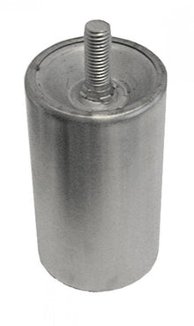 Equipment foot thread M12 tube ø 64mm stainless steel H 113mm thread L 20mm Qty 1pcs - 700121