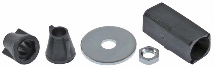 Sleeve suitable for square pipes external size 24x24mm - 700149