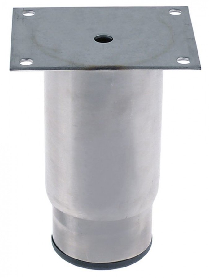 Equipment foot tube ø 64mm SS hole distance 60x80mm H 115-170mm size 2 1/2" - 700220