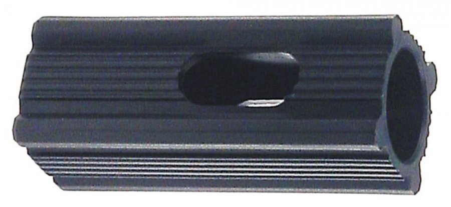 Sleeve polyamide ID ø 18mm L 62mm M10x1.5 suitable for square pipes - 700230