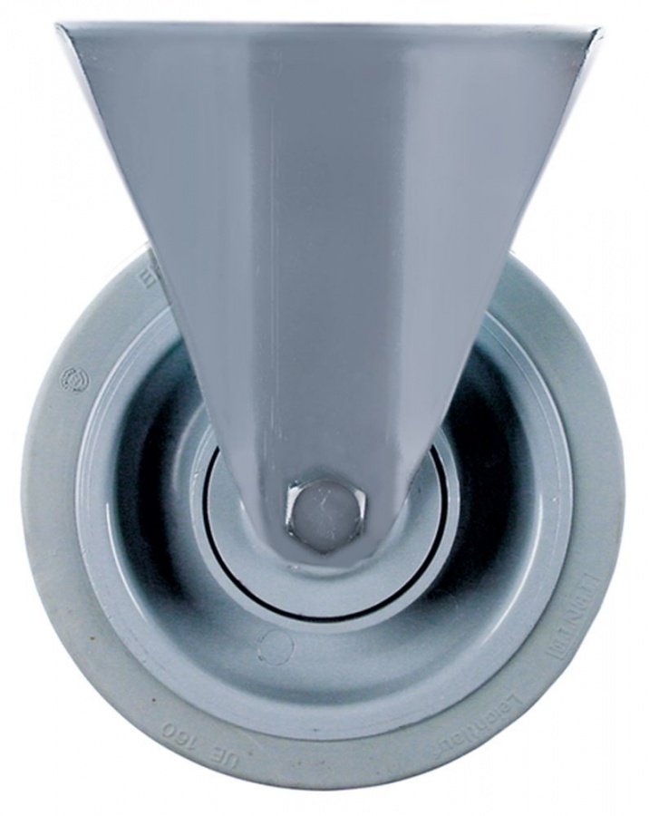 Fixed castor plate fixing hole distance 105x75mm H 200mm -20 up to +80°C ø 160mm wheel width 46mm - 700247