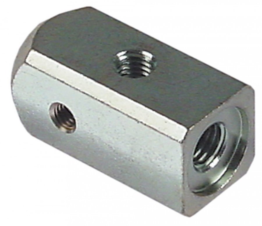 Sleeve suitable for square pipes metal external size 22x22mm - 700250