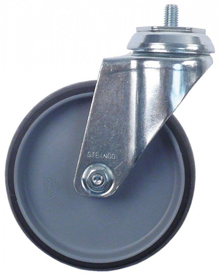 Swivel castor thread H 161mm -20 up to +60°C ø 125mm wheel width 32mm - 700251