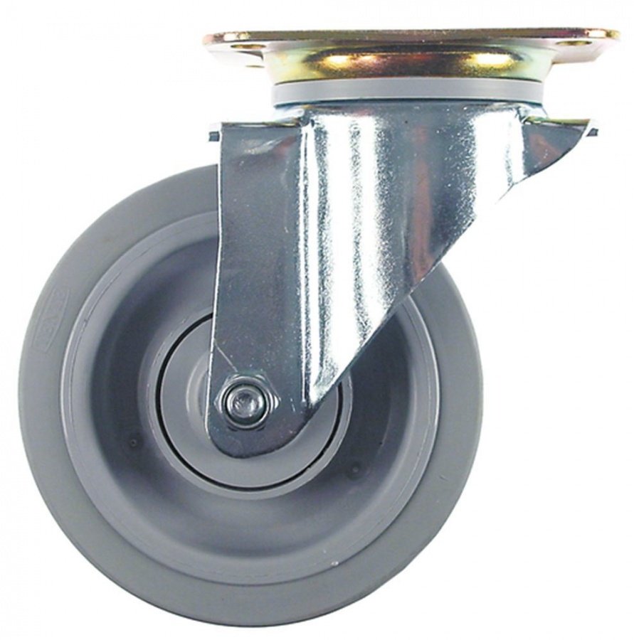 Swivel castor plate fixing hole distance 105x75mm H 240mm -20 up to +80°C ø 200mm wheel width 46mm - 700258