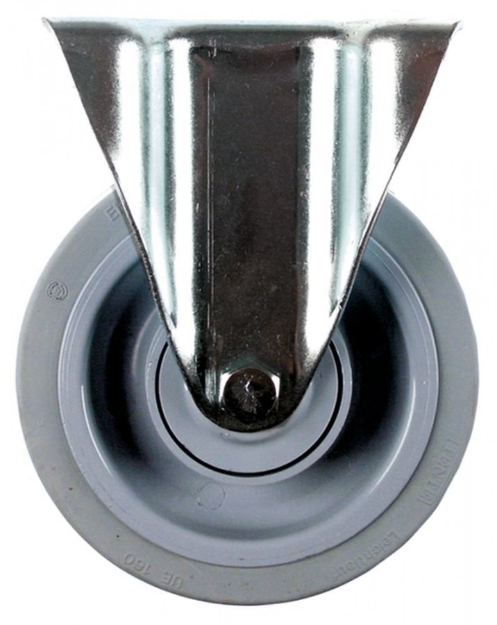 Fixed castor plate fixing hole distance 105x75mm H 240mm -20 up to +80°C ø 200mm wheel width 46mm - 700260
