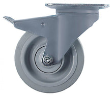  Swivel castor with swivel brake ø 200mm plate fixing housing stainless steel - 700262