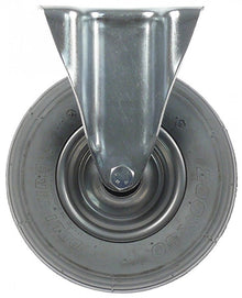 Fixed castor plate fixing hole distance 105x80mm H 235mm with pneumatic tyres ø 200mm - 700269
