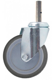 Swivel castor spigot H 163mm spigot-ø 18mm -20 up to +60°C ø 125mm wheel width 32mm - 700288