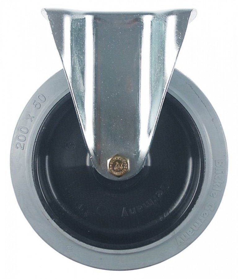  Fixed castor ø 200mm housing zinc-plated sheet steel - 700313